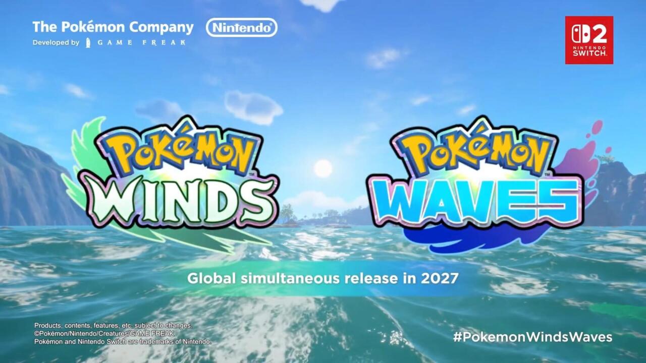 【Pokemon熱話】第十代《寶可夢 風/波》2027年降臨Switch 2!御三家登場、潛水探索回歸 | The Things Tech 情報站